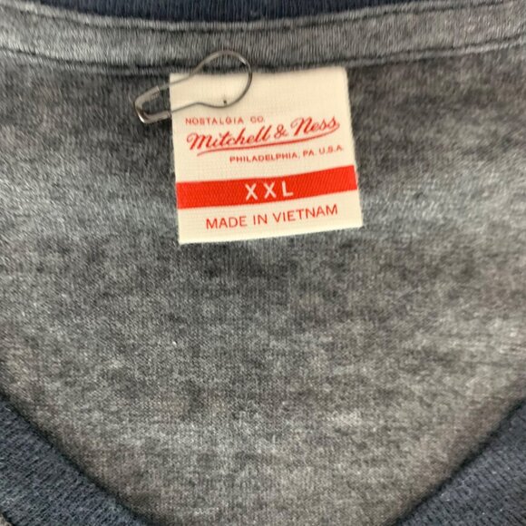 San Francisco Giants MLB Black Gray Mitchell & Ness Raglan Short Sleeve Shirt Ne - Picture 3 of 6